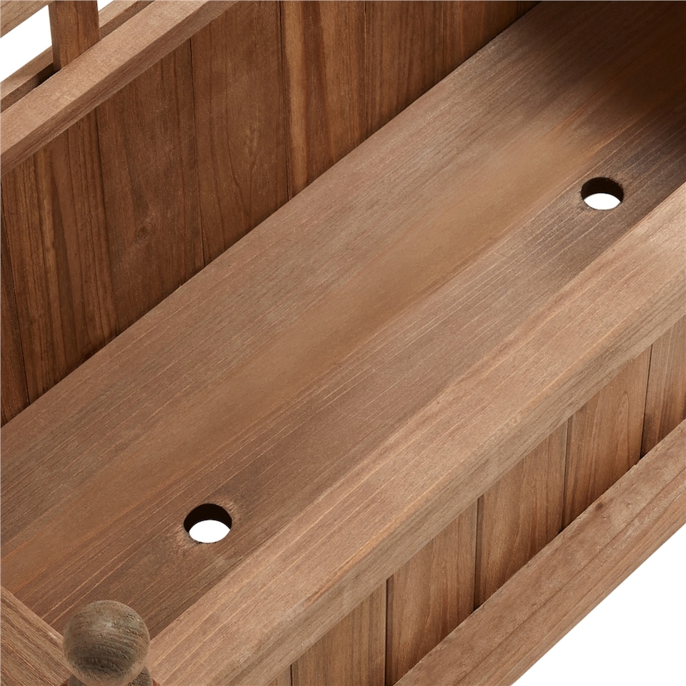 image 1 of Yaheetech 126.5 cm H Raised Garden Bed with Trellis-Dark Brown