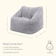 image 6 of Kids Teddy Bear Armchair Bean Bag Grey Childrens Bean Bags | Grey | Grey | M | 1