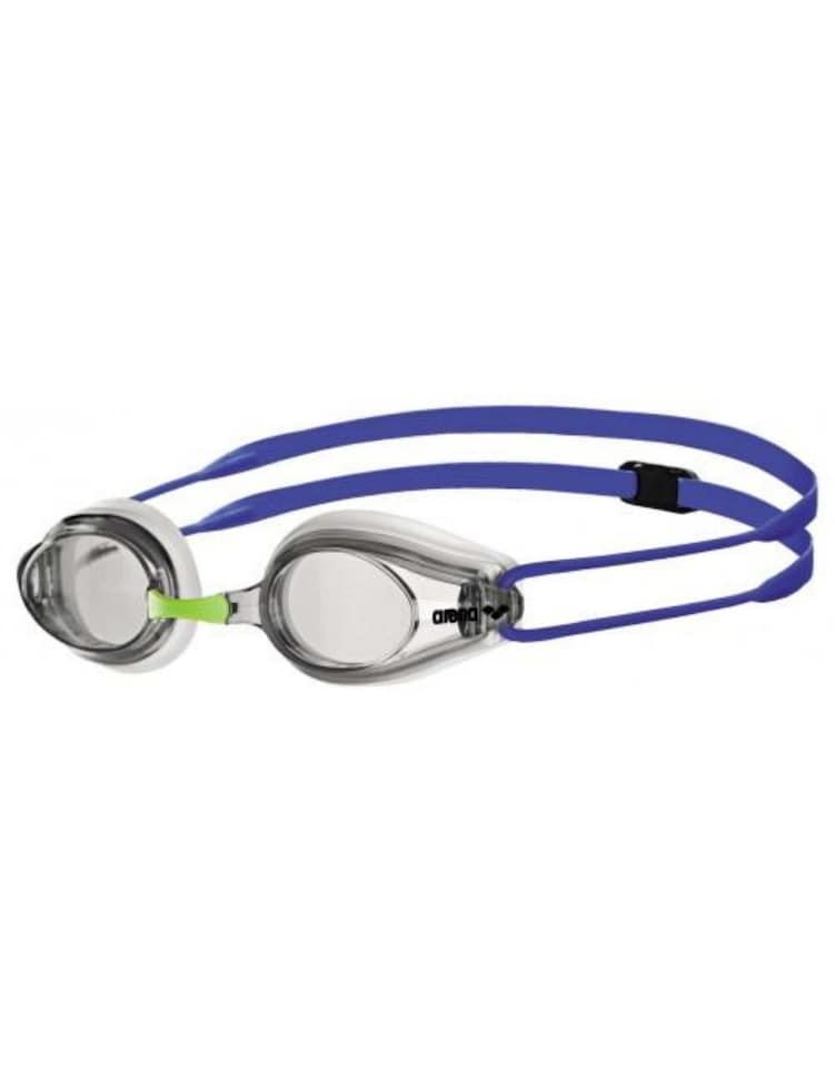 Arena Tracks Swim Goggle - Clear Lens - White / Blue