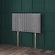image 1 of Pink Velvetto Apollo Headboard Pink | 3FT Single 20"inch Headboard