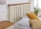 image 4 of 3ft Single Real oak & Ivory Cream Solid,strong,wood bed frame.Wooden bedstead | Cream | Single