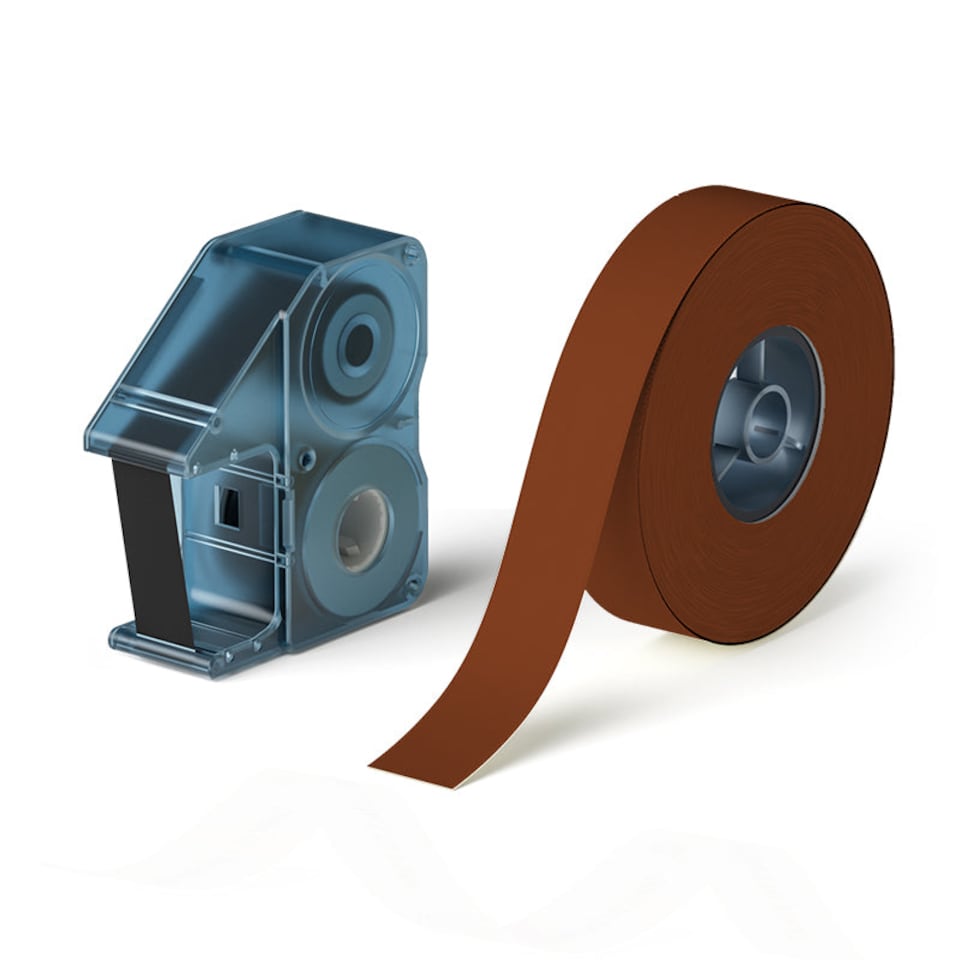image 1 of NIIMBOT N1 Printable Satin Gift Ribbon 14mm x 5.1m Black on Brown