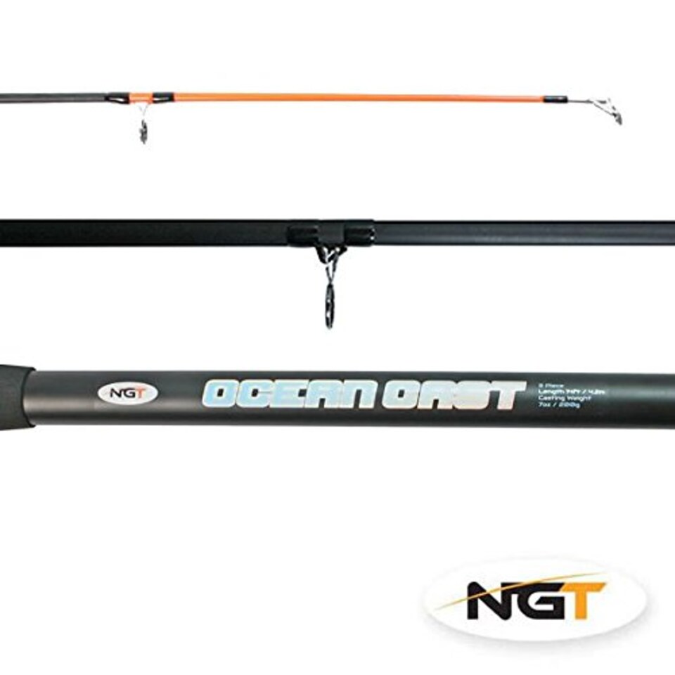 image 1 of Ngt Oceancast Beachcaster - Green, 14 Ft/4-7 Oz
