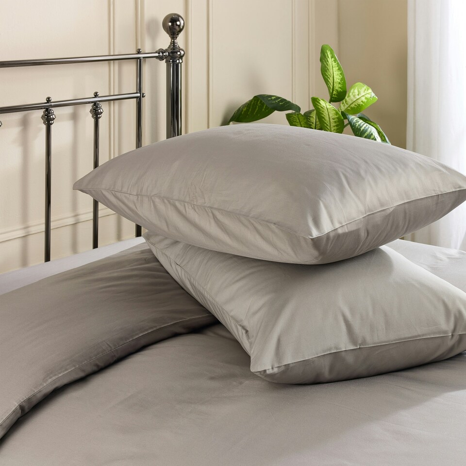 image 1 of Hotel Pure Luxury 5 Star Classic Pillowcase - Pair Grey Grey