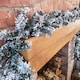 image 6 of 9ft (2.7m) Christmas Snow Flocked Woodcote Fir Garland