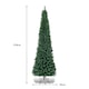 image 8 of COSTWAY 7Ft Slim Pencil Artificial Christmas Tree Home Decor w/Solid Metal Legs Green