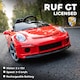 image 3 of AIYAPLAY Electric Car for Kids 12V Licensed RUF GT for 3-5 Years, Red