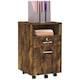 image 1 of Vinsetto Mobile File Cabinet Lockable Storage Unit Cupboard for A4 Letter Home Filing Furniture for Office, Bedroom and Living Room, 39x40x65cm, Rustic Brown