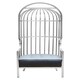 image 1 of Interiors by Premier Brushed Silver Dome Cage Chair Silver