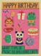 image 1 of Happy Birthday Animal Party Card - Cute Kid's Birthday Card