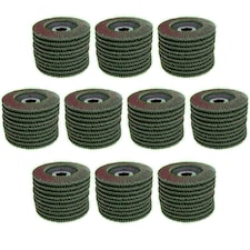 100 x Flap Discs 80 Grit Angle Grinder 4.5" (115mm) Flat Sanding Grinding AU014