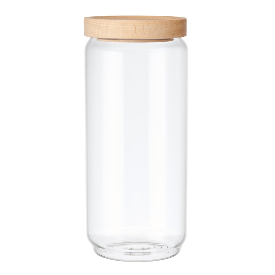 image 1 of KitchenCraft Storage Jar Clear Glass 1L