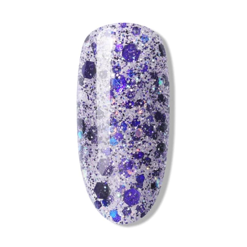 image 1 of Bluesky Purple Gel Polish - Purple Crystal 10ml