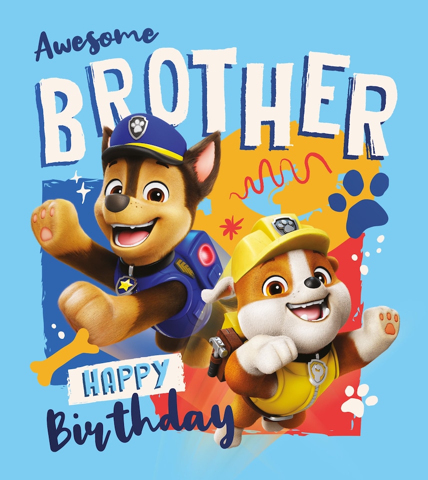 Paw Patrol Brother Birthday Card