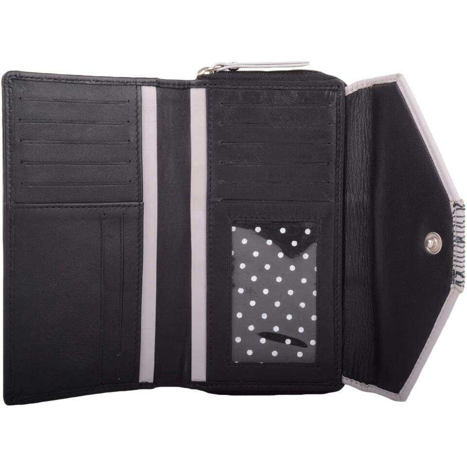 image 1 of Soft Leather RFID Protected Multi Colour Money / Credit Card Purse Black