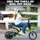 image 4 of AIYAPLAY Kids Electric Motorbike, 24V Battery Powered Dirt Bike with 250W Motor, 6-16km/h, 7AH Batteries, 12" Inflatable Tires and Rear Suspension, Ride On Motorcycle for 8-12 Years Old | Green