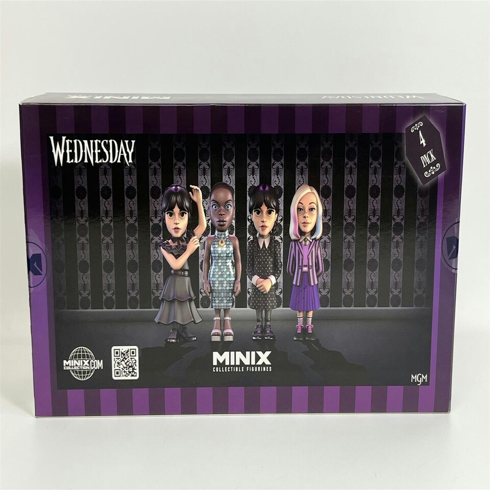 image 1 of Wednesday 4 Pack 7 cm Collectible Figures Minix 14781