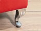 image 5 of Londona 137cm Chesterfield Ottoman Storage Bench - Plush Velvet Shoe Bench - Red Upholstery Footstool with Storage