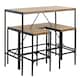 image 3 of Bahamas Bar Table Set and Black and Oak