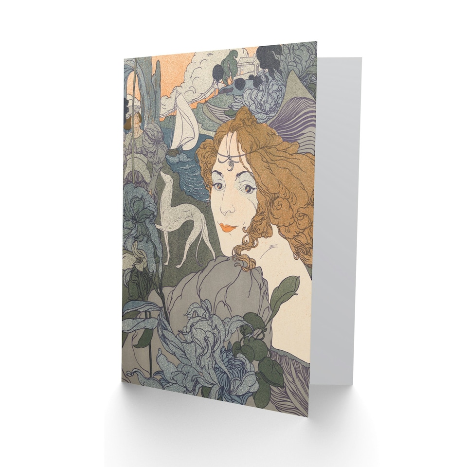 image 1 of Georges de Feure Art Card Homecoming Dream Painting