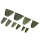 image 2 of 10pc Hammer Wedge Set Handle Slot Eye Repair Head Handles Mallet TE837