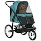 image 1 of PawHut 3 Wheel Pet Stroller, for Medium Small Dogs, Foldable Cat Pram - Green