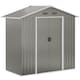 image 1 of Outsunny 6.5x3.5ft Metal Garden Shed for Garden and Outdoor Storage, Grey