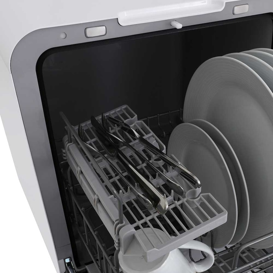 image 1 of Cookology 3 Place Setting Table Top Dishwasher in Compact Mini Size - MCDW3BK White