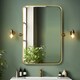image 5 of Living and Home Modern American Metal Decorative Wall Mounted Mirror - 70*92cm Gold