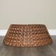 image 6 of 48/70cm Samuel Alexander Large KD Plastic Wicker Rattan Woven Christmas Tree Skirt in Brown