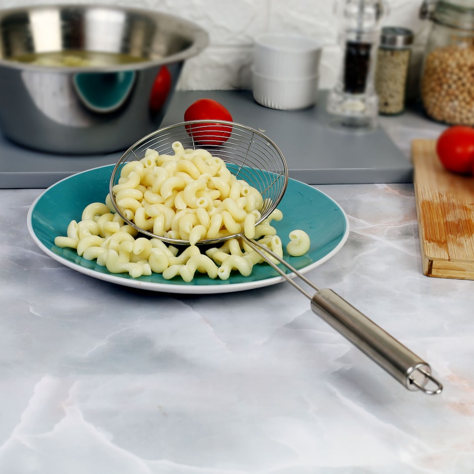image 1 of Buckingham Spider Strainer Stainless Steel with Cook's Handle