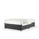 image 1 of Signature Platinum 2000 Pocket Sprung Graphite Plush Velvet Divan Set Single