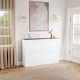 image 1 of Vida Designs 4 Drawer Shoe Cabinet Hallway Home Entrance Storage Unit - White & Oak