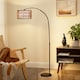 image 8 of HOMCOM Standing Lamp for Living Room, Floor Lamp with Foot Switch, Black 