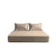 image 1 of Microfibre Soft Touch Fitted Sheet 40cm Extra Deep Skirt Plain Dyed Bed Linen Cream | Cream | Double