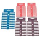 image 1 of Blackspur 100pc Plastic Wall Anchors Set - 3 Sizes - Multicolour