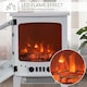 image 9 of HOMCOM Freestanding Electric Fireplace Stove Heater