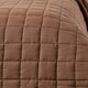 image 3 of Homescapes Cotton Quilted Reversible Bedspread Chocolate Mink Brown - 200 x 200 cm | Brown