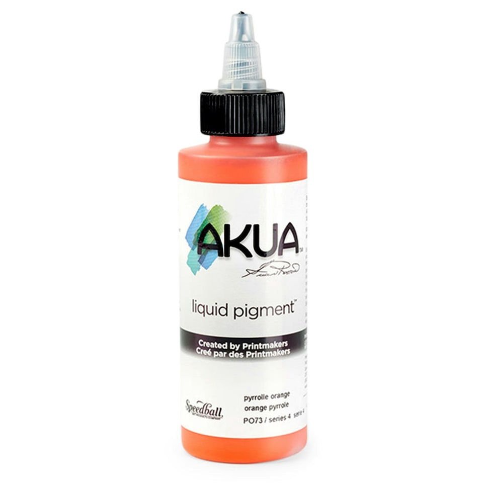 image 1 of Speedball Akua Liquid Pigment, Pyrrole Orange, 4oz