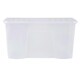 image 3 of Wham Crystal 3 x 110L Stackable Plastic Storage Boxes with Lids Clear Clear