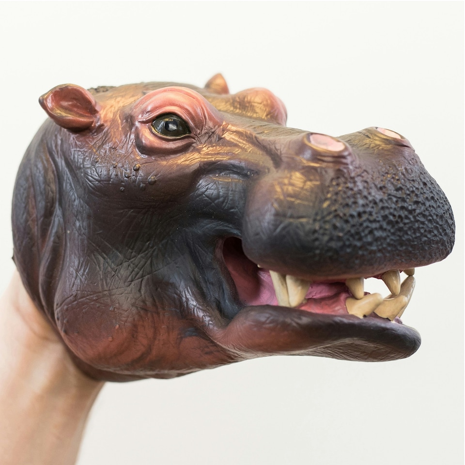 image 1 of Wild Thingz Hippo Hand Puppet