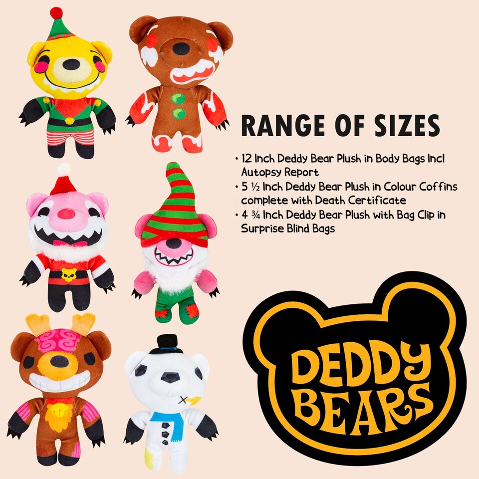 image 1 of PMS Deddy Bears Elfvis Plush Toy 14 x 15 x 8 cm, Green - Halloween Collectable