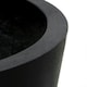 image 3 of Primrose Black Polystone Patio Garden Outdoor Round Planter 70cm