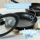 image 2 of Prestige Nesting Cookware Frying Pan with Multi Size Lid - 24 & 26cm - Pack of 2
