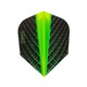 image 1 of Harrows Quantum Dart Flights - Black/Green - One Size