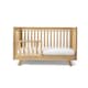 image 4 of Clair de Lune Oak Cot Bed and Extension Kit Bundle