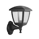 image 6 of CGC NOVA Large Black Outdoor Wall Lantern Light - PIR Motion Sensor, Clear Diffuser, IP44, Polycarbonate.
