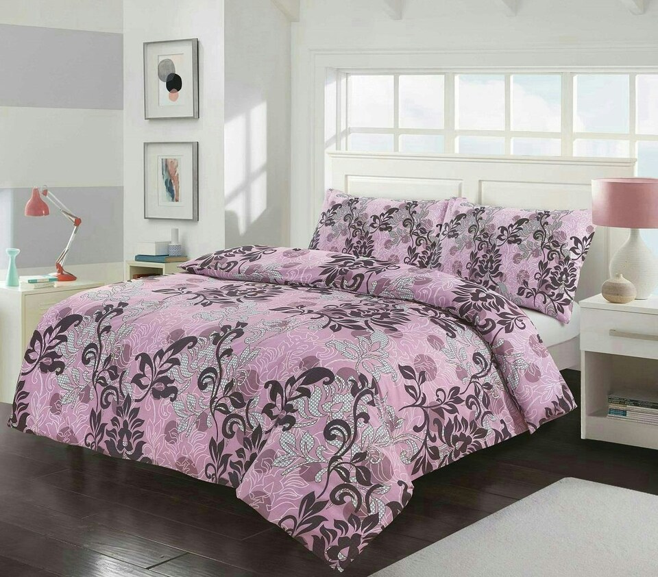 image 1 of Amelia Duvet Cover Set - Double - Purple