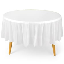 Disposable Plastic Table Cover, Waterproof Tablecloth - 84 Inch