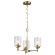 image 1 of Kichler Winslow Multi Arm Pendant Ceiling Light Classic Natural Brass 3x E27